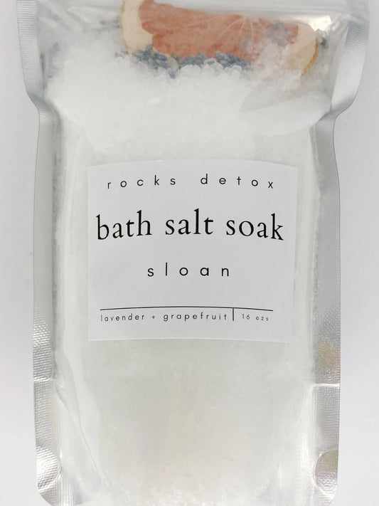 Sloan Detox Bath Salt Soak - Lavender + Grapefruit